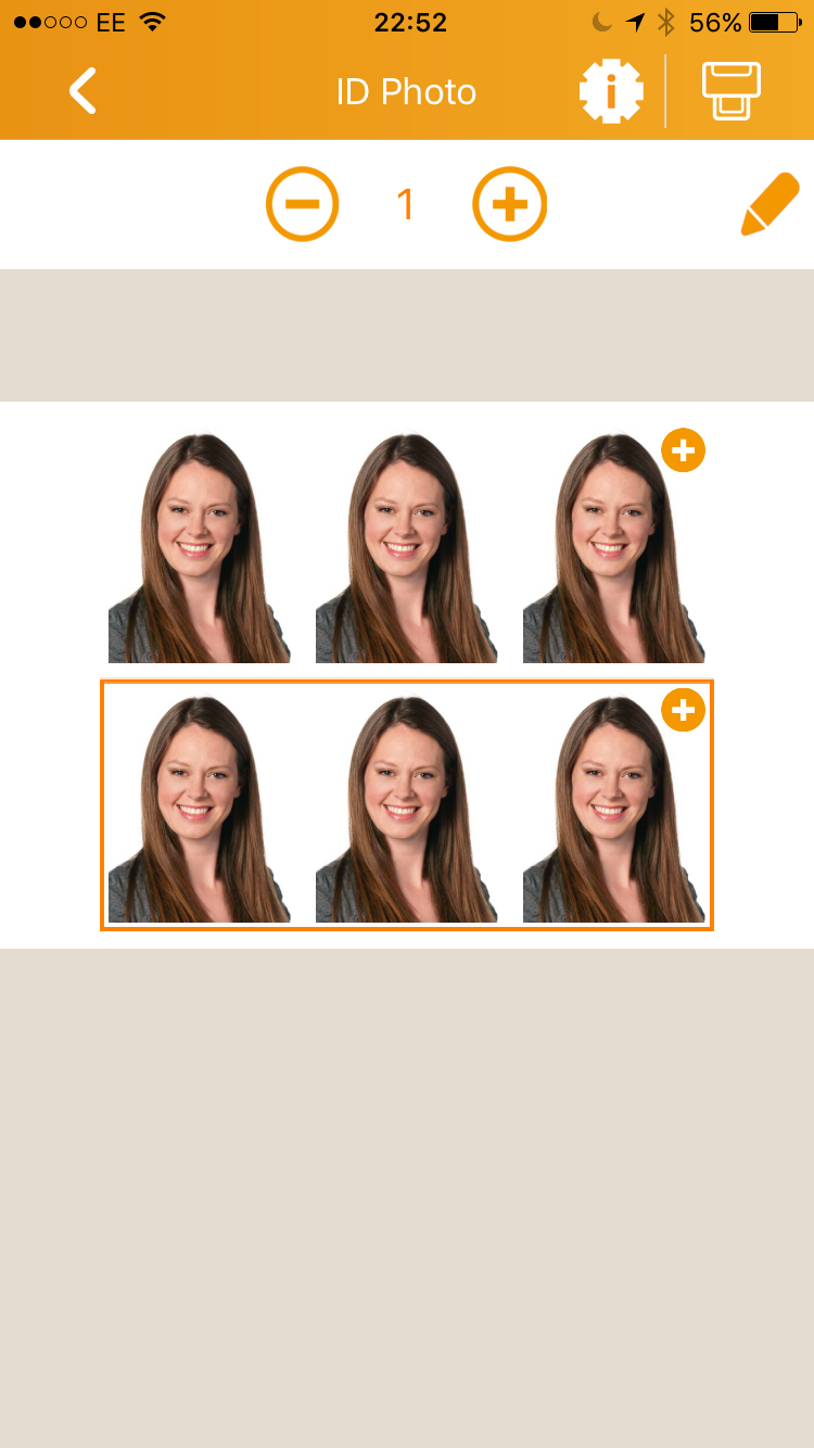 Printing ID Photos using the HiTi PrinBiz App