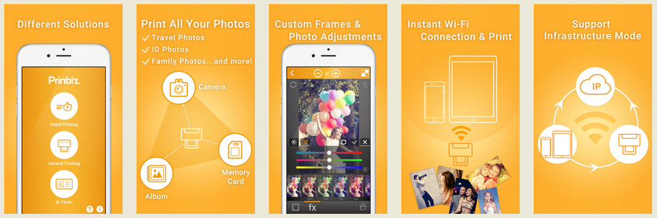 Prinbiz App Stages