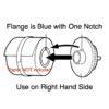 P910L Right Hand Paper Spindle-Blue
